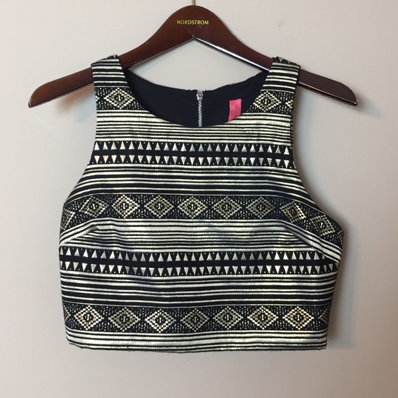 Eight Sixty Metallic Crop Top MATCHING SET - Picture 4 of 8